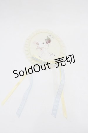 画像: PINK HOUSE / スイーツスプリングバニーワッペンブローチ  イエロー I-25-08-09-111-LO-ZA-HD-ZI