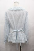 画像2: PINK HOUSE / レース使いオーバーブラウス  サックス I-25-08-09-038-LO-BL-HD-ZI (2)