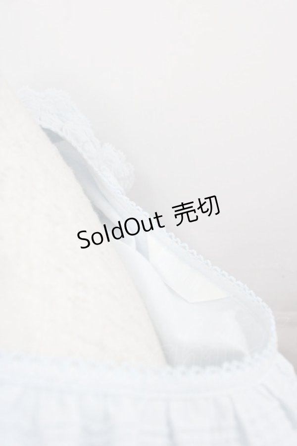 画像3: PINK HOUSE / レースフリル襟付きブラウス  サックス I-25-08-09-039-LO-BL-HD-ZI (3)