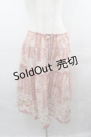 画像: PINK HOUSE / ブーケベリー柄スカート  ピンク I-25-08-13-073-LO-SK-HD-ZI