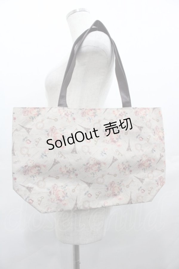 画像2: axes femme / axes femme tote bag ＆ shoulder bag BOOK  ピンクＸブラウン I-25-08-13-085-AX-BG-HD-ZT-K026 (2)