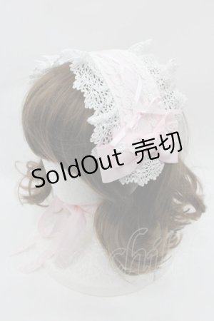 画像: BABY,THE STARS SHINE BRIGHT / はしごレースのスピンドールヘッドドレス  ピンクＸ白 I-25-08-13-098-BA-AC-HD-ZI