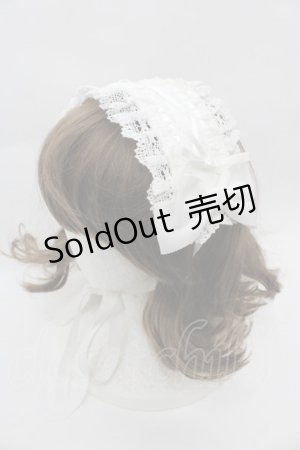 画像: BABY,THE STARS SHINE BRIGHT / はしごレースのスピンドールヘッドドレス  白 I-25-08-13-099-BA-AC-HD-ZI