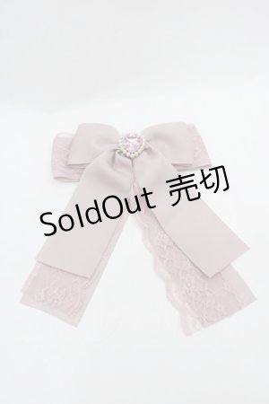 画像: LOLITAその他(お買取対象外) / ハートビジューリボンバレッタ  ピンク I-25-08-13-106-LO-AC-HD-ZI