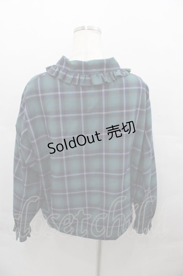 画像2: Physical Drop / ガーリィスウィングトップ  グリーンチェック I-25-08-13-020-LO-JA-HD-ZI (2)