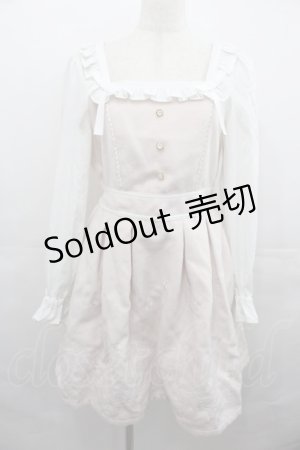 画像: LIZ LISA / 刺繍スカラップワンピース  ピンクＸ白 I-25-08-13-043-LO-OP-HD-ZI