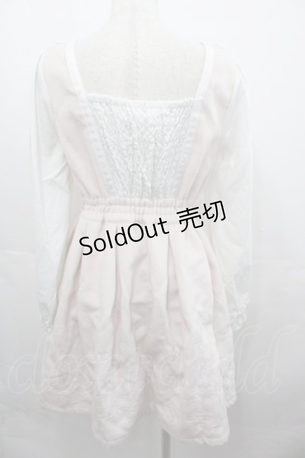 画像2: LIZ LISA / 刺繍スカラップワンピース  ピンクＸ白 I-25-08-13-043-LO-OP-HD-ZI (2)