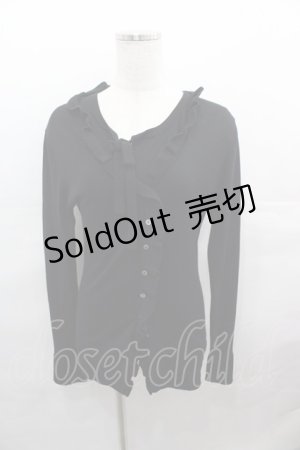 画像: INGEBORG / シルクアンサンブル  ニット黒 I-25-08-15-052-LO-TO-HD-ZS