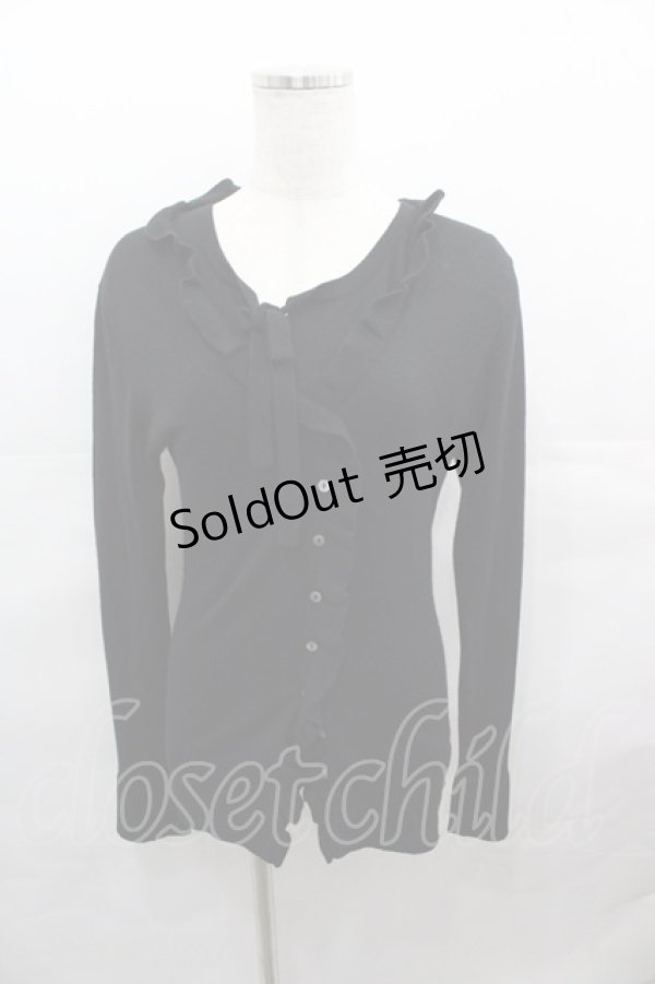 画像1: INGEBORG / シルクアンサンブル  ニット黒 I-25-08-15-052-LO-TO-HD-ZS (1)