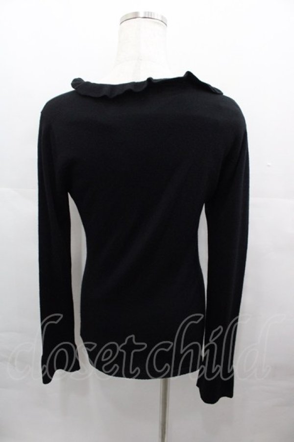 画像2: INGEBORG / シルクアンサンブル  ニット黒 I-25-08-15-052-LO-TO-HD-ZS (2)