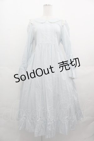 画像: Maria pipi / コットンフラットレースドレス  サックス I-25-08-15-077-EL-TO-HD-ZI