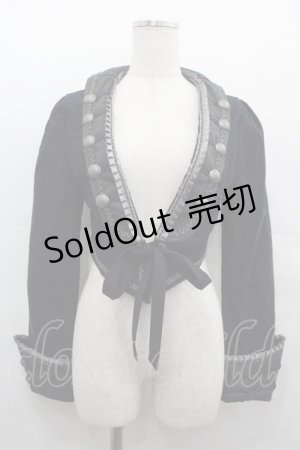 画像: OZZ ANGELO / ナポレオンジャケット  黒 I-25-08-15-009-OO-JA-HD-ZI