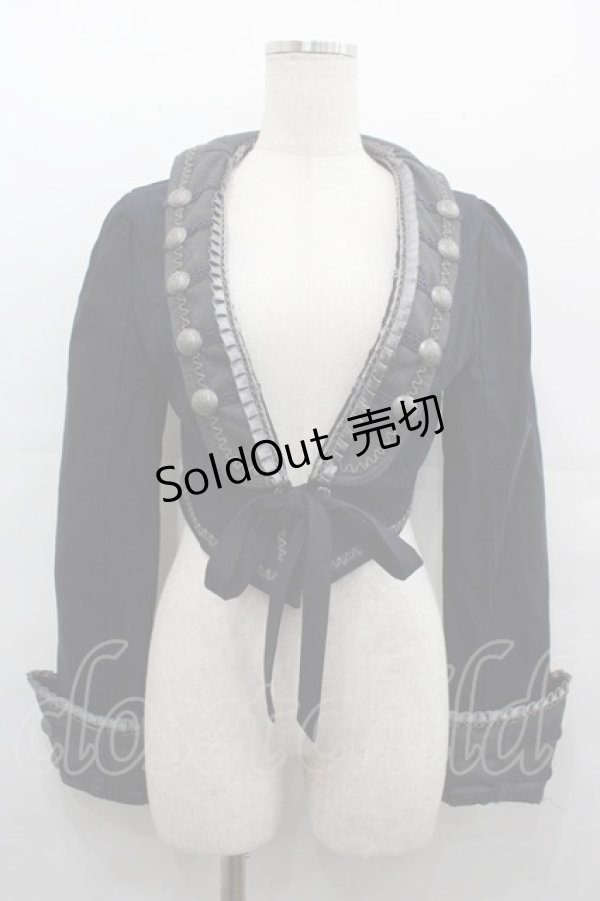 画像1: OZZ ANGELO / ナポレオンジャケット  黒 I-25-08-15-009-OO-JA-HD-ZI (1)