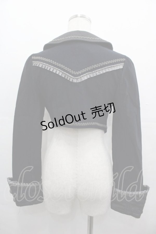 画像2: OZZ ANGELO / ナポレオンジャケット  黒 I-25-08-15-009-OO-JA-HD-ZI (2)