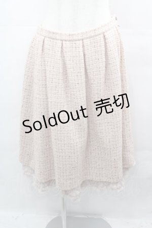 画像: PINK HOUSE / 裾レースツイードスカート 4(L) ピンク I-25-08-15-114-LO-SK-HD-ZS