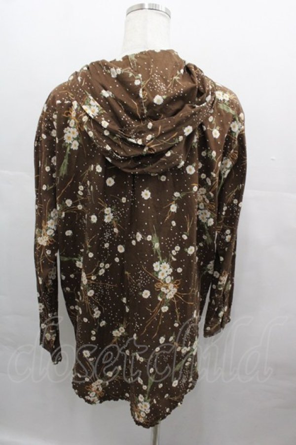 画像2: PINK HOUSE / プリントブラウス  ブラウン I-25-08-15-020-LO-BL-HD-ZT255 (2)