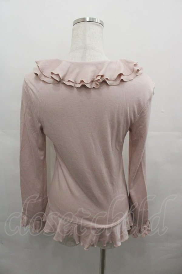 画像2: INGEBORG / ダブルフリルカーディガン  ピンク I-25-08-15-038-LO-TO-HD-ZS (2)