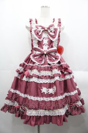 画像: BABY,THE STARS SHINE BRIGHT / Rose Lace Rococoジャンパースカート  プラム I-25-08-18-054-BA-OP-HD-ZI