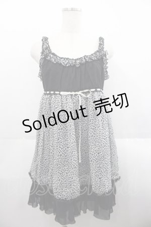画像: ALGONQUINS / レオパードベビードール  ブラック I-25-08-18-072-AL-OP-HD-ZI