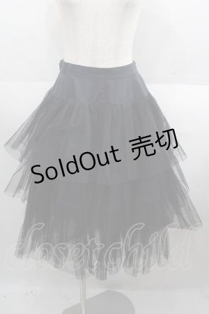 画像: alice auaa / ハードチュールパニエ 2 黒 I-25-08-18-087-AA-SK-HD-ZI