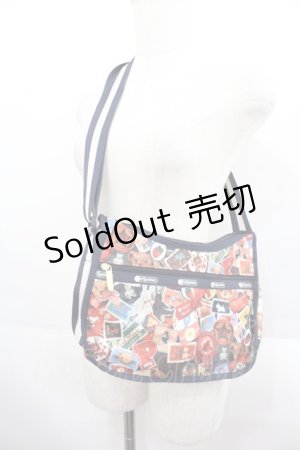 画像: PINK HOUSE / CLASSIC HOBOPHワッペンパーティバッグ  ネイビー I-25-08-18-103-LO-BG-HD-ZI