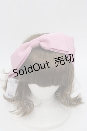 画像: axes femme kawaii / 斜めリボンカチューシャ  ピンク I-25-08-18-109-AX-AC-HD-ZI