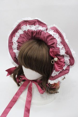 画像: BABY,THE STARS SHINE BRIGHT / Rose Lace Rococoボンネット  プラム I-25-08-18-112-BA-AC-HD-ZI