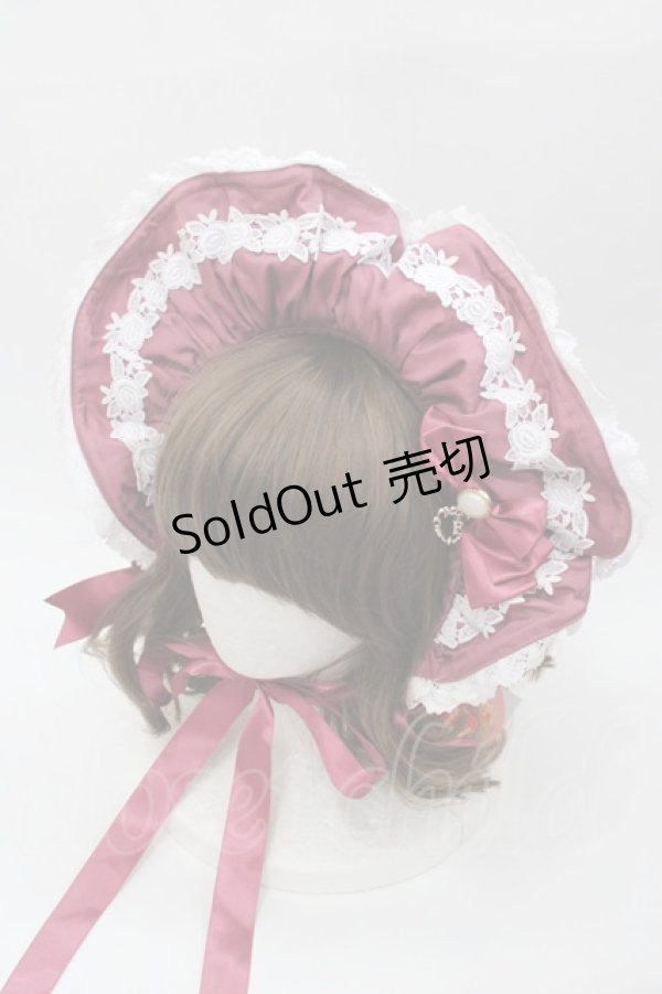 画像1: BABY,THE STARS SHINE BRIGHT / Rose Lace Rococoボンネット  プラム I-25-08-18-112-BA-AC-HD-ZI (1)