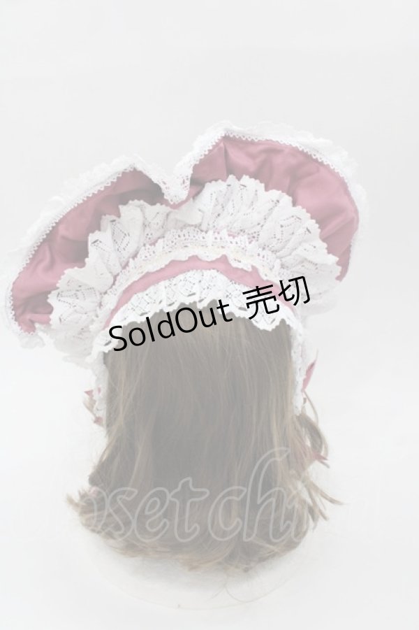 画像2: BABY,THE STARS SHINE BRIGHT / Rose Lace Rococoボンネット  プラム I-25-08-18-112-BA-AC-HD-ZI (2)