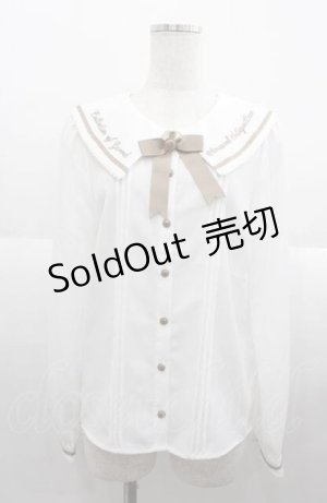 画像: Amavel / アンティークテディベアブラウス  アイボリー I-25-08-22-001-CA-BL-HD-ZI