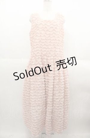 画像: PINK HOUSE / フロッキードットチュールフリル使いローンワンピース  ピンク I-25-08-22-081-LO-OP-HD-ZI