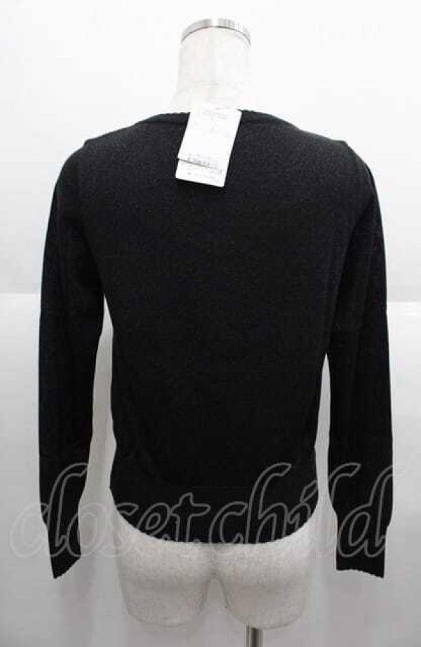 画像2: Emily Temple cute / chatonチョコレートカーディガン  黒ラメ I-25-08-22-009-ET-TO-HD-ZI (2)