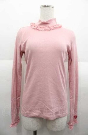 画像: Shirley Temple / ハートレースハイネックカットソー 160CM ピンク I-25-08-22-012-ET-TO-HD-ZI