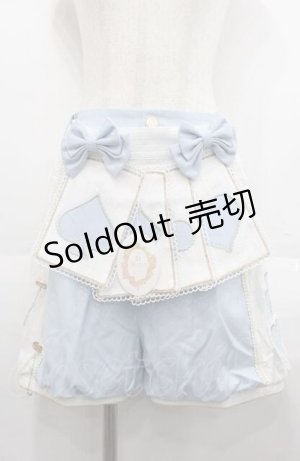 画像: LeMiroie / トランプエプロン付きショートパンツ  サックスｘ白 I-25-08-22-106-LO-SK-HD-ZI