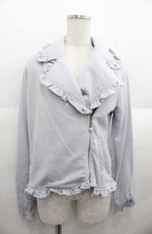画像: axes femme / カット素材ライダース M サックス I-25-08-22-015-AX-JA-HD-ZI