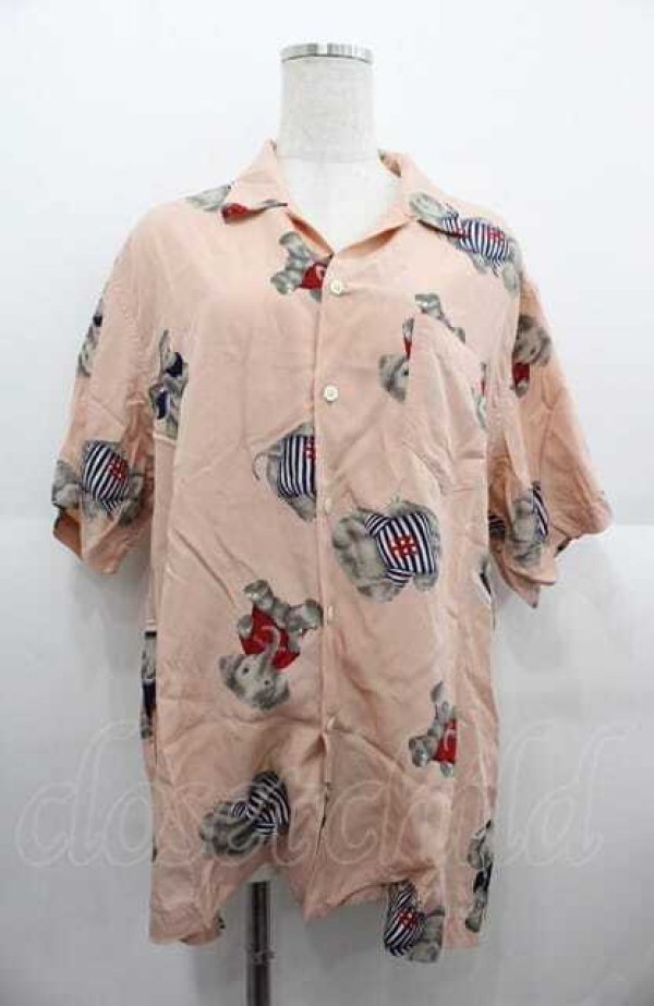 画像1: NATURE TRAIL / ぞうさん柄半袖シャツ  ピンク I-25-08-22-037-LO-BL-HD-ZI (1)