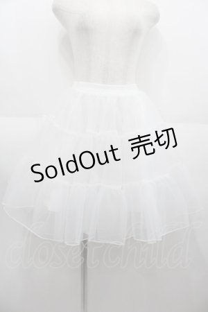 画像: LOLITAその他(お買取対象外) / チュールパニエ  白 I-25-08-25-065-LO-SK-HD-ZI