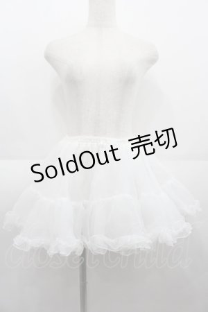 画像: Angelic Pretty / ショートオーガンジーパニエ  白 I-25-08-25-066-AP-SK-HD-ZI