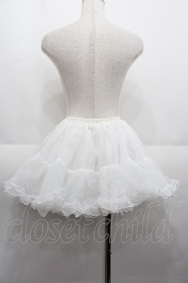 画像2: Angelic Pretty / ショートオーガンジーパニエ  白 I-25-08-25-066-AP-SK-HD-ZI (2)