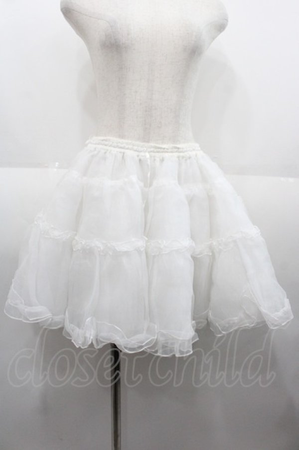 画像1: Angelic Pretty / オーガンジーパニエ  白 I-25-08-25-068-AP-SK-HD-ZI (1)