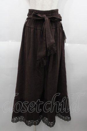 画像: axes femme / 2WAYガウチョパンツ M ブラウン I-25-08-25-085-AX-PA-HD-ZI