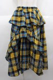 画像1: Candy Stripper / CHECK FRILL MIDI SKIRT 2 イエロー I-25-08-25-088-PU-SK-HD-ZI (1)