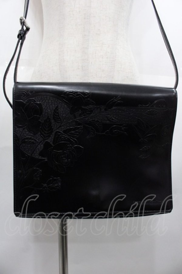 画像2: Jean Paul GAULTIER / ニューローズショルダーバッグ  黒 I-25-08-25-099-GO-BG-HD-ZI (2)