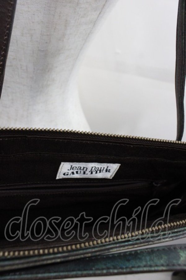 画像3: Jean Paul GAULTIER / Vサイバーハンドバッグ  グリーン I-25-08-25-100-GO-BG-HD-ZI (3)