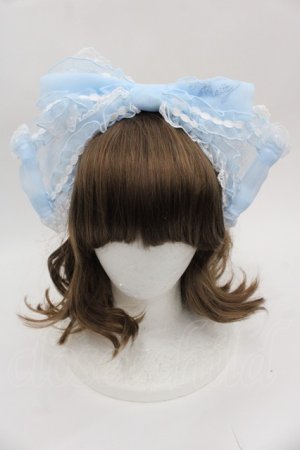 画像: Angelic Pretty / フリルシースルーカチューシャ  サックス I-25-08-25-102-AP-AC-HD-ZI