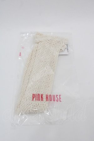 画像: PINK HOUSE / レース使い透かしソックス  アイボリー I-25-08-25-118-LO-ZA-HD-ZI