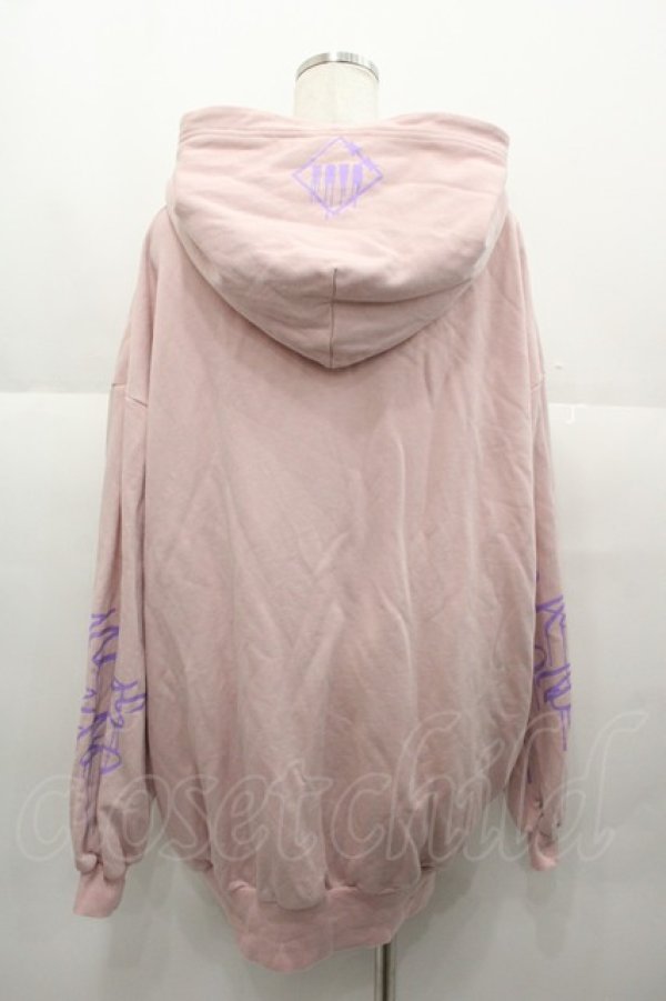 画像2: TRAVAS TOKYO / Furry bear half zip high neck hoodie　パーカー  ピンク I-25-08-25-019-PU-TO-HD-ZI (2)