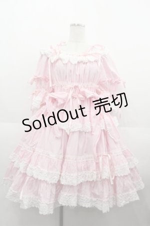 画像: BABY,THE STARS SHINE BRIGHT / Confiture Ribbonワンピース  ピンクＸ白 I-25-08-25-036-BA-OP-HD-ZI