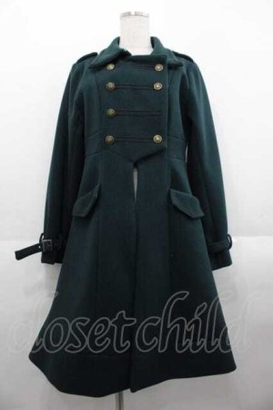 画像: Amavel / Classical Napoleonロングコート  グリーン I-25-09-02-047-CA-CO-HD-ZI