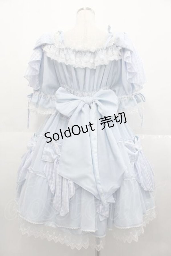 画像2: BABY,THE STARS SHINE BRIGHT / Le sucre petillantワンピース  サックス I-25-09-02-054-BA-OP-HD-ZI (2)